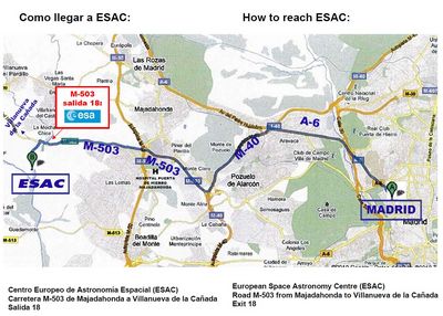 How to get to ESAC