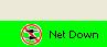 The net-down symbol means HSpot cannot access the HSC servers. You may still enter target and AOT information when the net is down but you cannot calculate observing time estimates, obtain visibility windows, obtain background estimates, and may not be able to download images or catalogues.